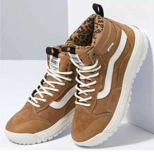 Vans Women’s Ultrarange Exo Hi MTE-1 High-Top Sneakers Chipmunk Leopard Size 5